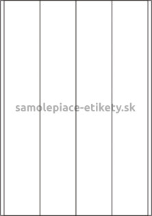 Etikety PRINT 50x297 mm (100xA4) - transparentná lesklá polyesterová fólia