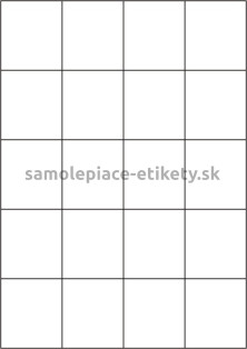 Etikety PRINT 52,5x59,4 mm (100xA4) - transparentná lesklá polyesterová fólia