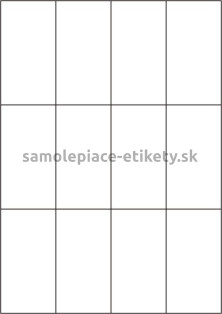 Etikety PRINT 52,5x99 mm (100xA4) - transparentná lesklá polyesterová fólia