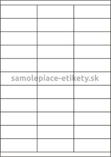 Etikety PRINT 70x25,4 mm (100xA4) - transparentná lesklá polyesterová fólia