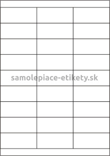 Etikety PRINT 70x30 mm (100xA4) - transparentná lesklá polyesterová fólia