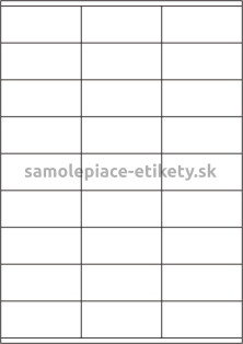 Etikety PRINT 70x32 mm (100xA4) - transparentná lesklá polyesterová fólia