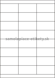 Etikety PRINT 70x33,8 mm (100xA4) - transparentná lesklá polyesterová fólia