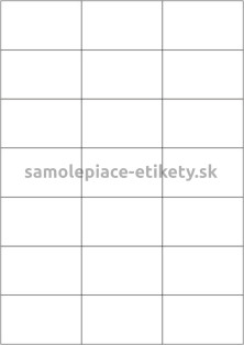 Etikety PRINT 70x42,4 mm (100xA4) - transparentná lesklá polyesterová fólia
