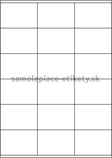 Etikety PRINT 70x48 mm (100xA4) - transparentná lesklá polyesterová fólia