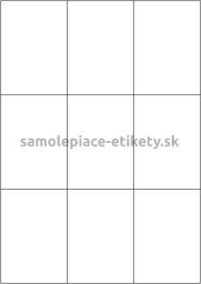 Etikety PRINT 70x99 mm (100xA4) - transparentná lesklá polyesterová fólia