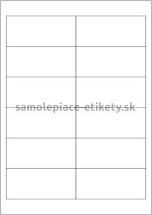 Etikety PRINT 97x42,4 mm (100xA4) - transparentná lesklá polyesterová fólia