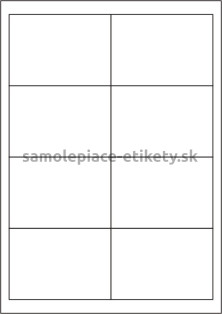Etikety PRINT 97x67,7 mm (100xA4) - transparentná lesklá polyesterová fólia