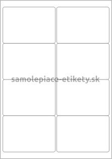Etikety PRINT 99,1x68 mm (100xA4) - transparentná lesklá polyesterová fólia