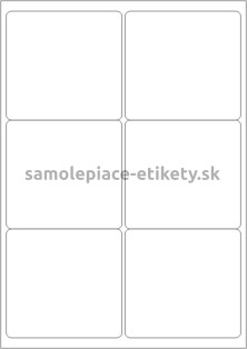 Etikety PRINT 99,1x93,1 mm (100xA4) - transparentná lesklá polyesterová fólia
