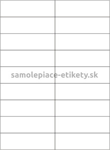 Etikety PRINT 105x32 mm (100xA4) - transparentná lesklá polyesterová fólia