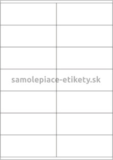 Etikety PRINT 105x41 mm (100xA4) - transparentná lesklá polyesterová fólia