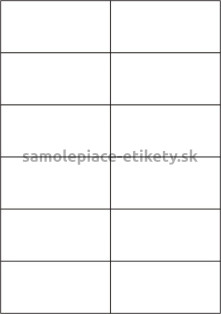 Etikety PRINT 105x49,6 mm (100xA4) - transparentná lesklá polyesterová fólia