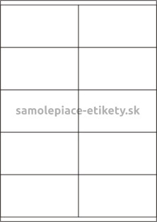 Etikety PRINT 105x57 mm (100xA4) - transparentná lesklá polyesterová fólia