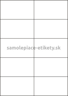Etikety PRINT 105x59,4 mm (100xA4) - transparentná lesklá polyesterová fólia