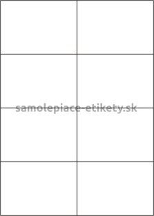 Etikety PRINT 105x74,2 mm (100xA4) - transparentná lesklá polyesterová fólia