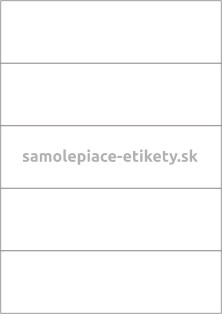 Etikety PRINT 210x59,4 mm (100xA4) - transparentná lesklá polyesterová fólia