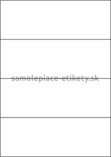 Etikety PRINT 210x74,2 mm (100xA4) - transparentná lesklá polyesterová fólia