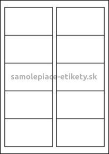 Etikety PRINT 92,5x54 mm (100xA4) - transparentná lesklá polyesterová fólia
