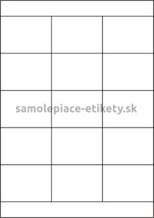 Etikety PRINT 70x50,8 mm (100xA4) - strieborná matná polyesterová fólia