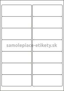 Etikety PRINT 99,1x38,1 mm (100xA4) - strieborná matná polyesterová fólia
