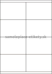 Etikety PRINT 105x70 mm (100xA4) - strieborná matná polyesterová fólia