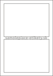 Etikety PRINT 180x130 mm (100xA4) - strieborná matná polyesterová fólia