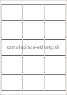 Etikety PRINT 68x50 mm (50xA4) - transparentná lesklá polyesterová inkjet fólia