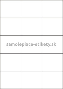Etikety PRINT 70x59,4 mm (50xA4) - transparentná lesklá polyesterová inkjet fólia