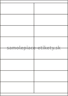 Etikety PRINT 105x35 mm (50xA4) - transparentná lesklá polyesterová inkjet fólia