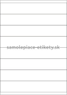 Etikety PRINT 210x35 mm (50xA4) - transparentná lesklá polyesterová inkjet fólia