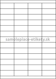 Etikety PRINT 52,5x21,2 mm (100xA4), 52 etikiet na hárku - krémový štruktúrovaný papier