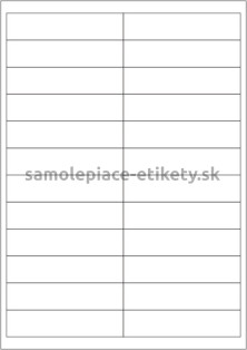 Etikety PRINT 100x23 mm (100xA4) - krémový štruktúrovaný papier