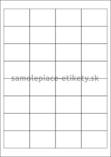 Etikety PRINT 49x33 mm (100xA4) - krémový štruktúrovaný papier