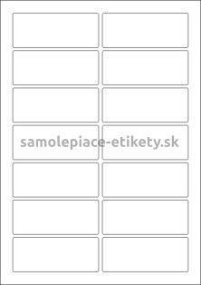 Etikety PRINT 90x36 mm (100xA4) - krémový štruktúrovaný papier
