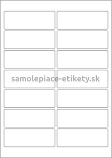 Etikety PRINT 96x34 mm (100xA4) - krémový štruktúrovaný papier