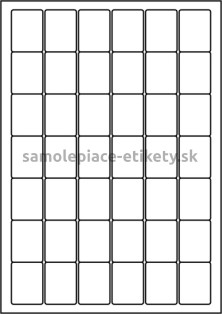 Etikety PRINT 30x40 mm (100xA4) - biely štruktúrovaný papier