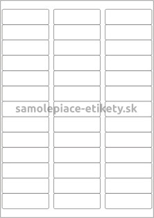 Etikety PRINT 64x21 mm (1000xA4) - biely štruktúrovaný papier