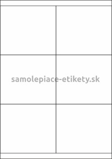 Etikety PRINT 105x92 mm (100xA4) - biely štruktúrovaný papier