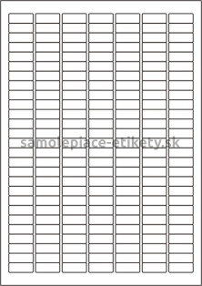 Etikety PRINT 25,4x10 mm (100xA4) - biely metalický papier