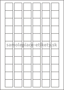 Etikety PRINT 25,4x25,4 mm (100xA4) - biely metalický papier