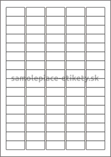 Etikety PRINT 35,6x16,9 mm (1000xA4) - biely metalický papier