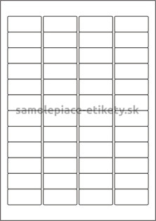 Etikety PRINT 45,7x21,2 mm (100xA4) - biely metalický papier
