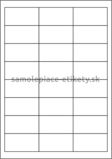 Etikety PRINT 64,6x33,8 mm (1000xA4) - biely metalický papier