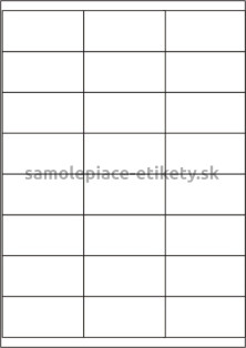 Etikety PRINT 70x35 mm (100xA4) - biely metalický papier