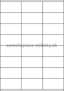 Etikety PRINT 70x36 mm (100xA4) - biely metalický papier