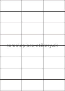 Etikety PRINT 70x37 mm (100xA4) - biely metalický papier
