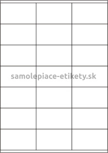 Etikety PRINT 70x41 mm (100xA4) - biely metalický papier