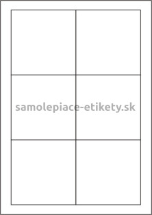 Etikety PRINT 90x90 mm (100xA4) - biely metalický papier