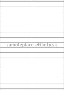 Etikety PRINT 105x16,9 mm (100xA4) - biely metalický papier